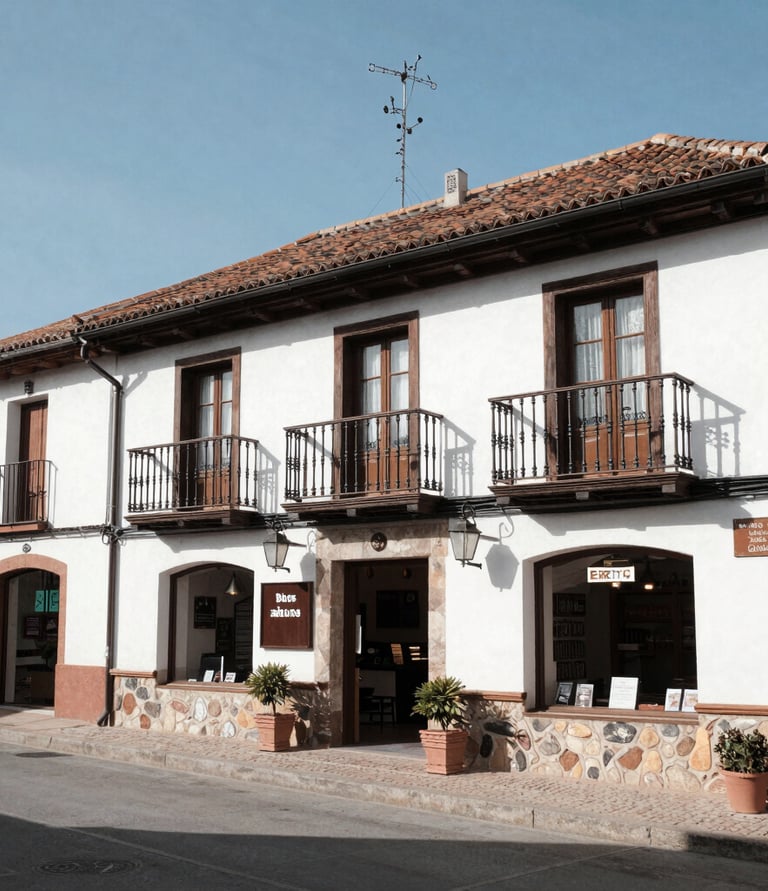 A friendly small business owner working on a laptop surrounded by local shop items.