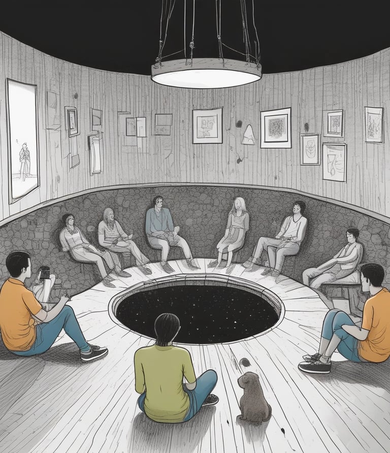 A sleek, modern board game setup with minimalist design elements and subtle color tones.