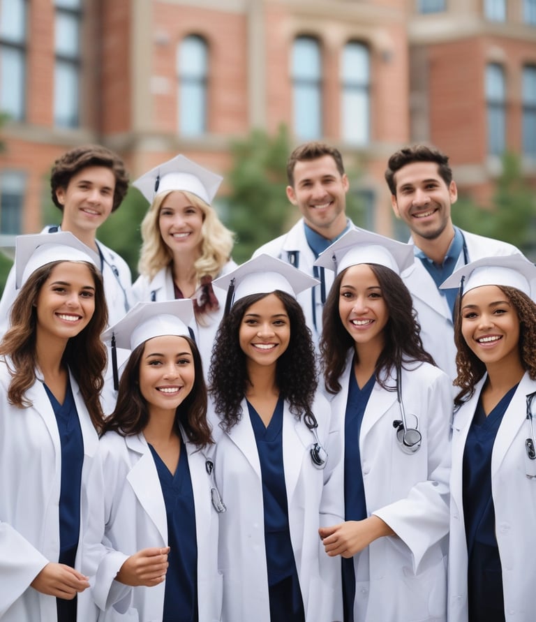 A student using a quantum energy machine headset, focused and engaged in study.