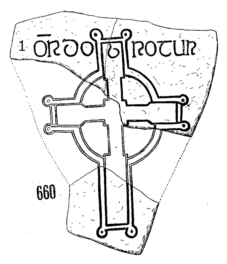 Clonmacnois Runestone 660 - Barony of Garrycastle, County of Offally, Ireland
