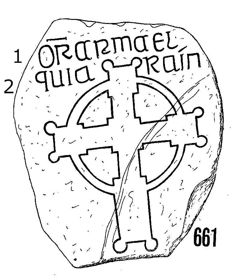 Clonmacnois Runestone 661 - Barony of Garrycastle, County of Offally, Ireland