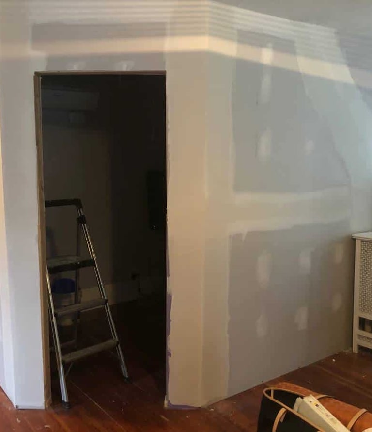 longmeadow attic drywall taping job
