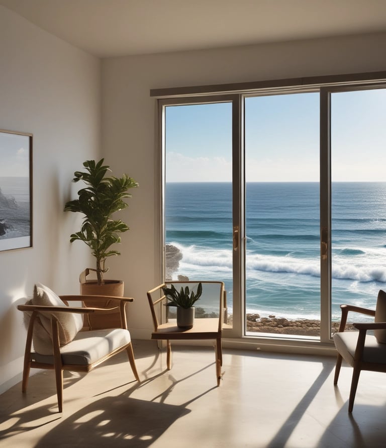 A smiling real estate agent handing keys to a happy couple in a cozy Tenerife apartment.