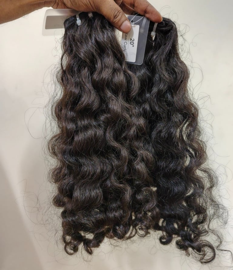 Premium Curly Raw Human Hair Bundles from Tanori Hair LLP
