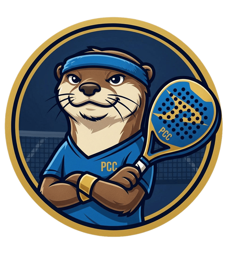 Padel player with padel racket