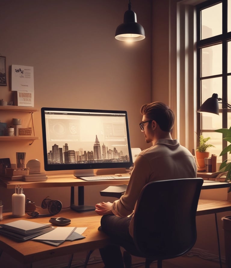 Close-up of a sleek, responsive website displayed on a smartphone and tablet.