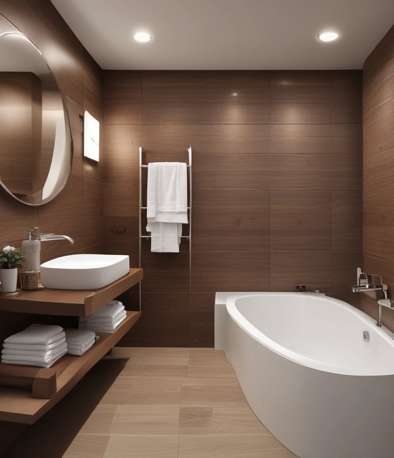 Photo of a friendly store interior showcasing bathroom and kitchen fixtures neatly displayed