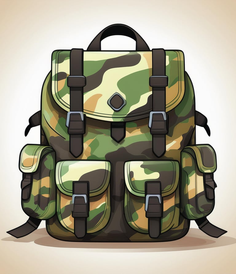 camo backpack