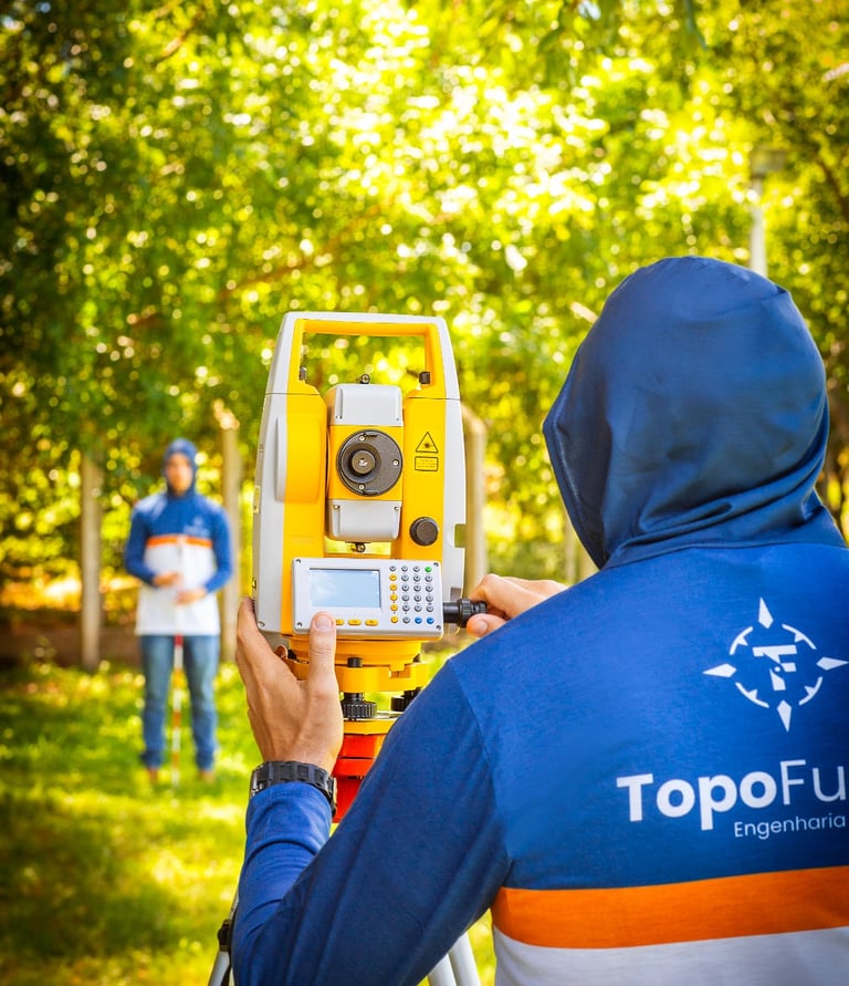 Medição de terrenos
