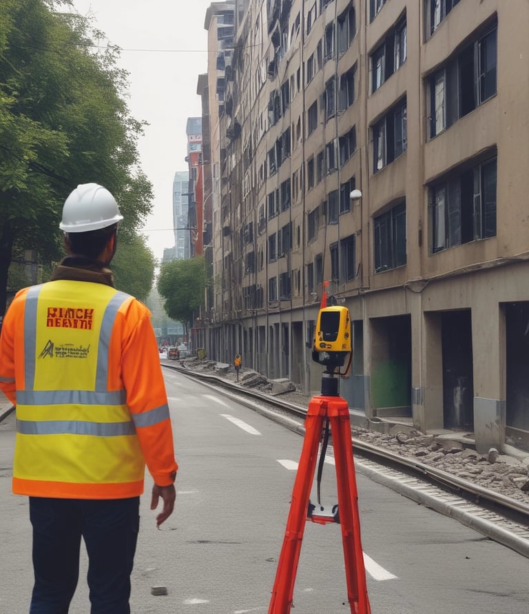 Monitoreo en una avenida en construcción para evaluar el nivel de ruido
