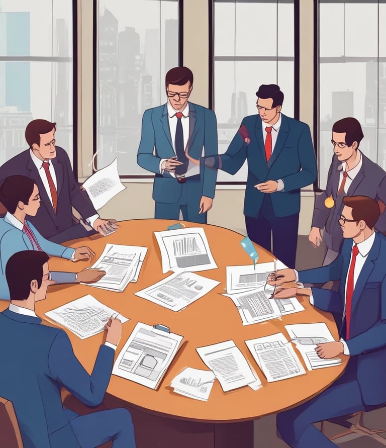 Two men are standing side by side, smiling, with one placing his arm around the other's shoulder. They are in a professional setting, dressed in business casual attire. Behind them is a sign that reads 'Freshworks Partner Program' with some description and logos. The background consists of a brick wall.