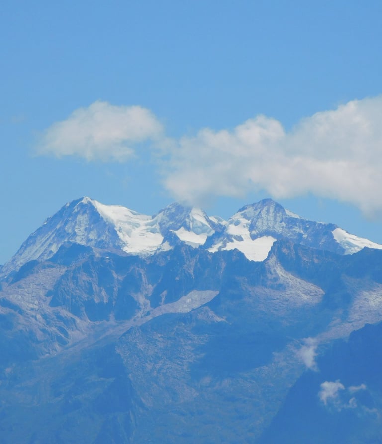 Snowy crops of the sierra nevada de Santa marta