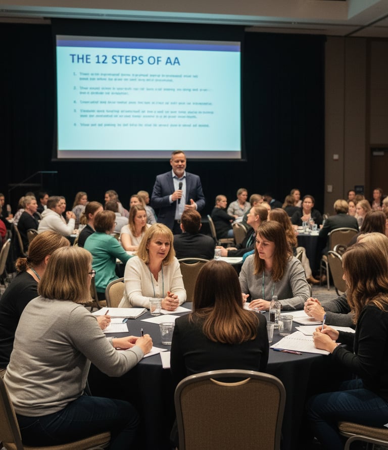 gary k leading a 12 step workshop