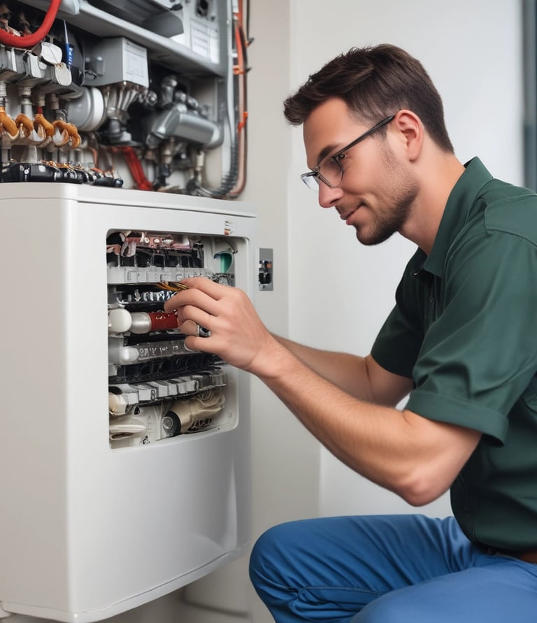Two large, pink Dynatemp gas cylinders stand side by side in front of a white metal wall. The cylinders display branding and text information in black, including details such as 'Dynatemp 410A.' Their tops are slightly open with visible valves.