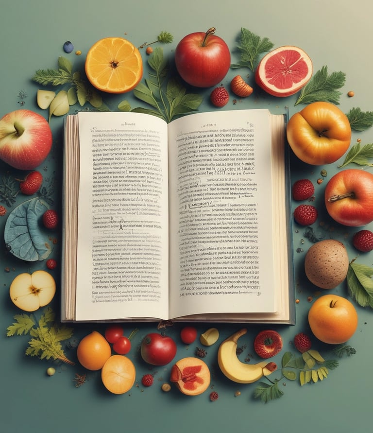 A close-up view of an open book displaying printed text in a column layout. The text appears to be a narrative or a passage from literature, with organized formatting and clear print.