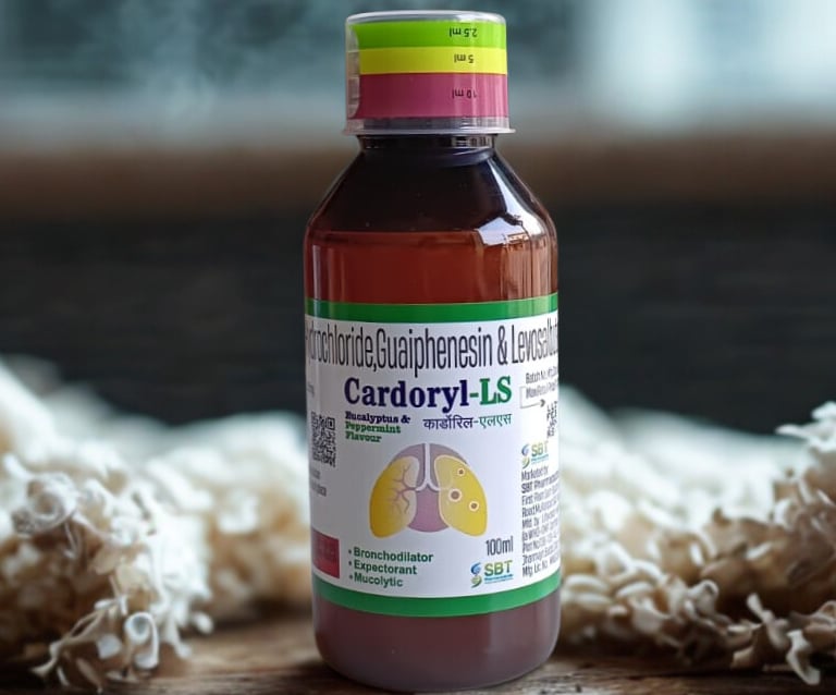 Cardoryl-LS cough syrup 100 ml packaging SBT Pharmaceuticals