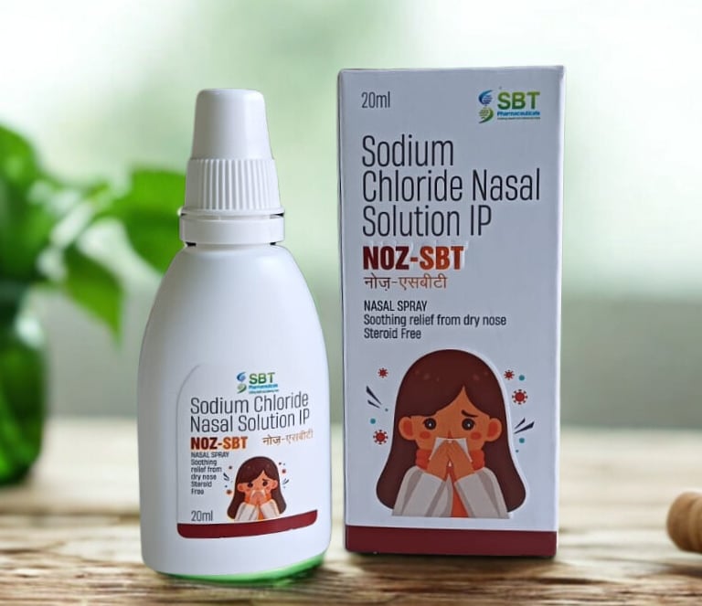 NOZ-SBT nasal spray 20 ml bottle for congestion relief SBT Pharmaceuticals
