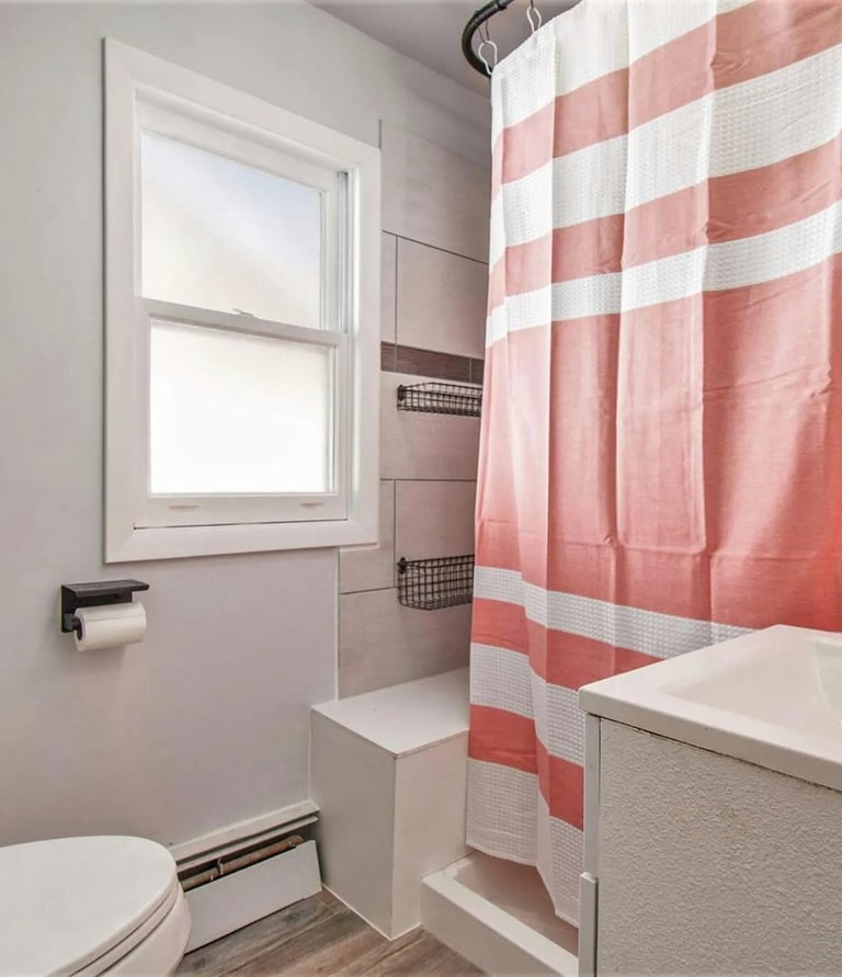 bathroom southern michigan vrbo airbnb dock short term rental