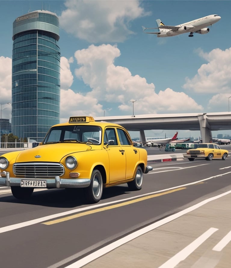 A fresh coconut with a straw and a spoon placed on a small plate sits on a wooden table. In the background, there is a lush, green forest creating a serene and refreshing atmosphere. A smartphone is also visible on the table next to the coconut.