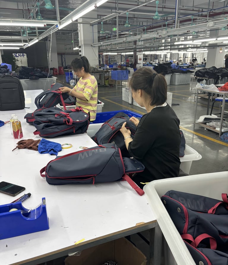 custom bags manufacturer workshop