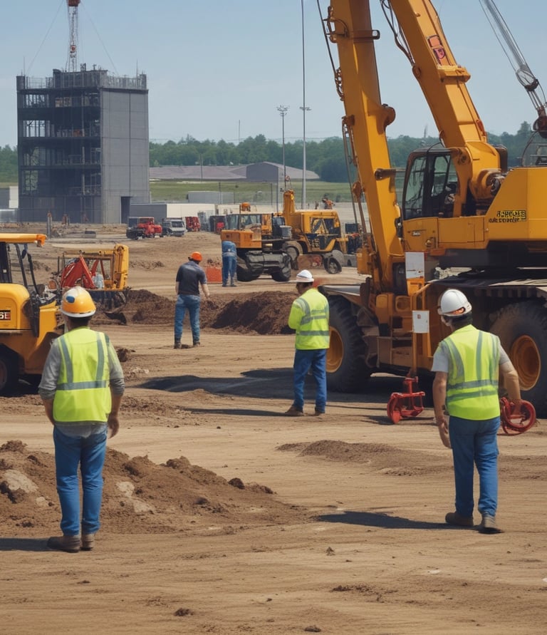 An illustration depicting successful manpower contracting.