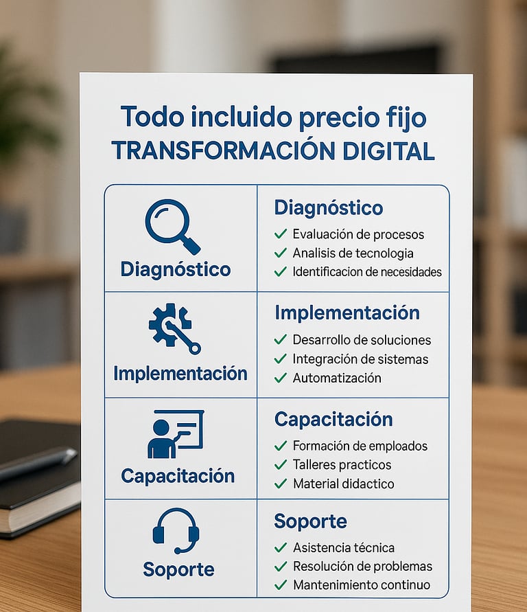  todo incluido precio fijo transformacion digital servicios
