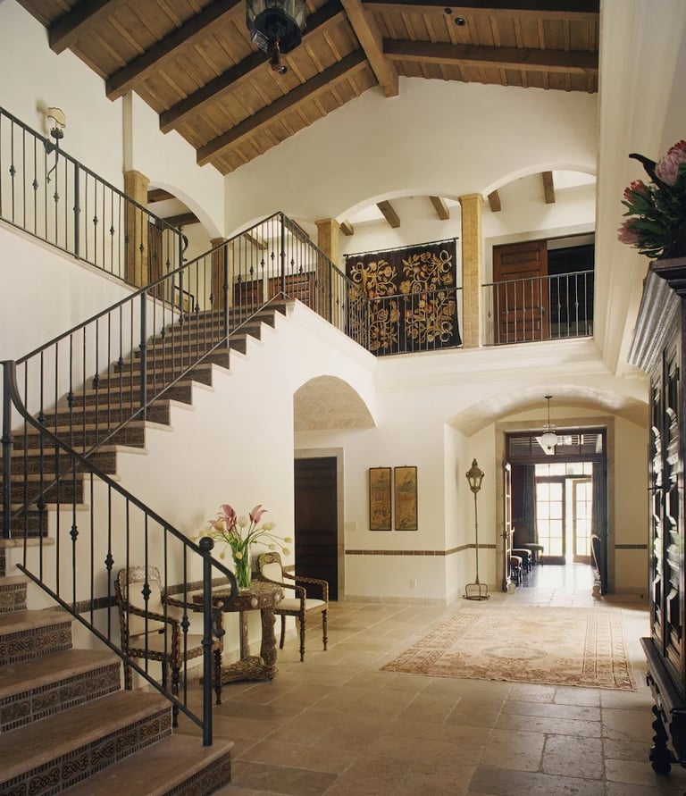 painted villa interior