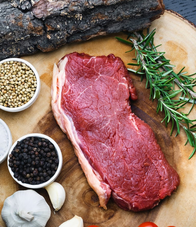 Grass-fed sirloin steak