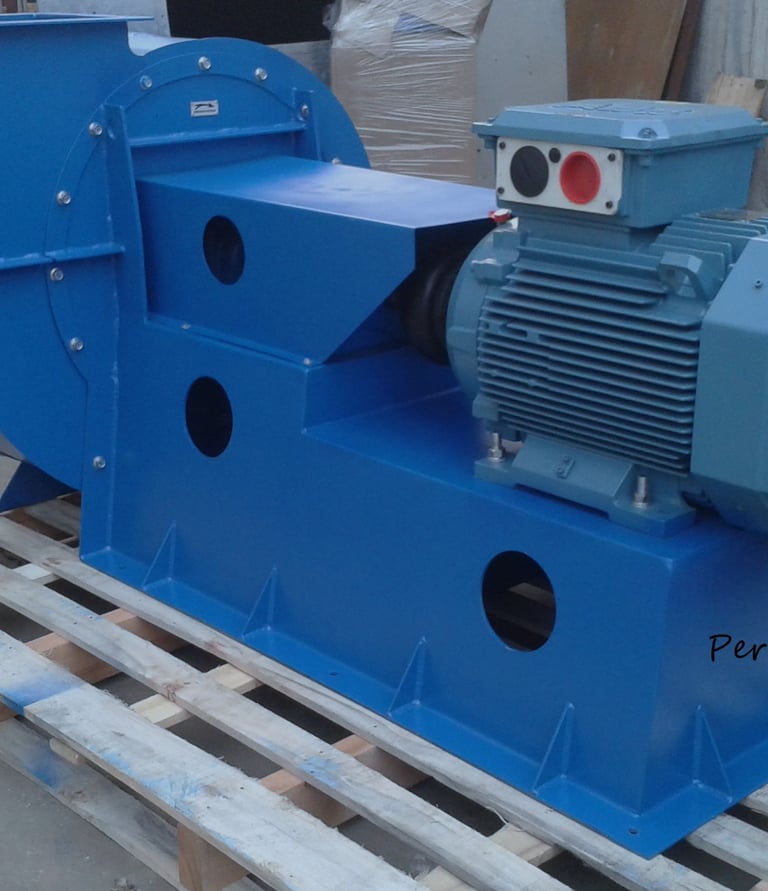 a blue and white machine with a blue and white machine