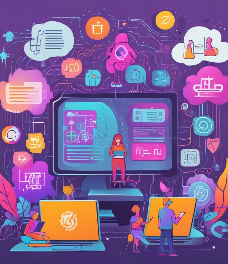 Close-up of a laptop screen showing an AI model training interface