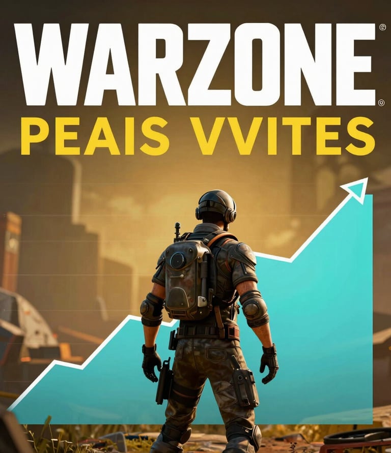 Top-down view of Warzone game map highlighting key strategic points.