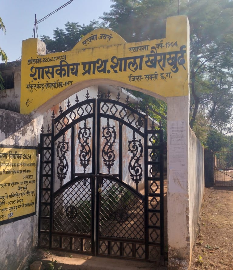image of schoolgate of Khaira Khurd