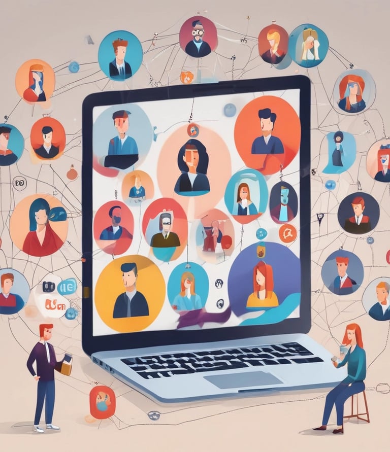 A luxurious workspace showcasing creative collaboration in influencer marketing.