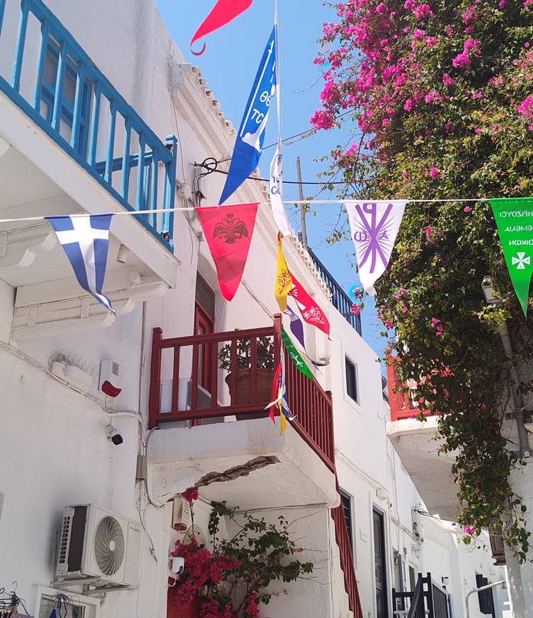 The colorful Greek islands