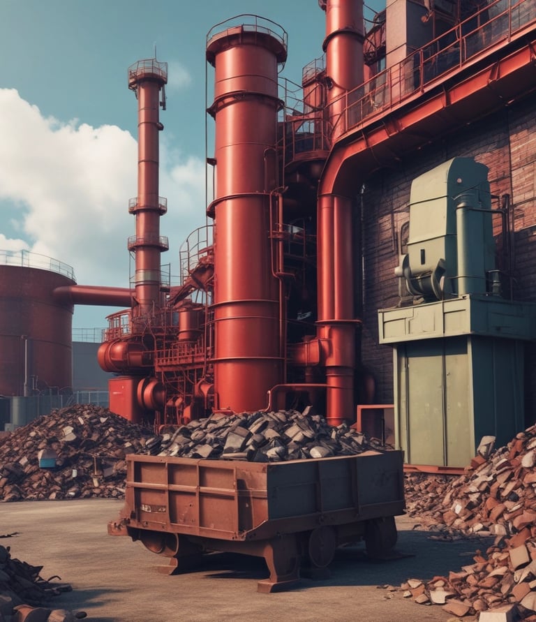 Close-up of a computer screen showing a list of recycled items with prices highlighted in green.