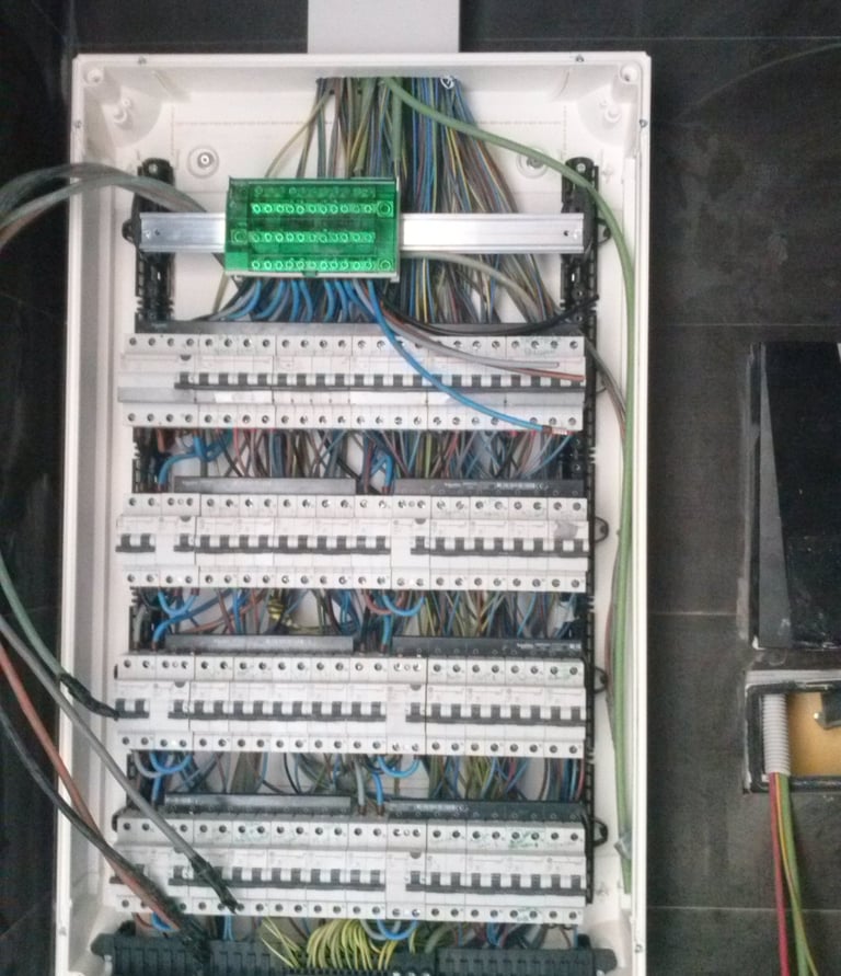 Cuadro electrico en obrador de pan