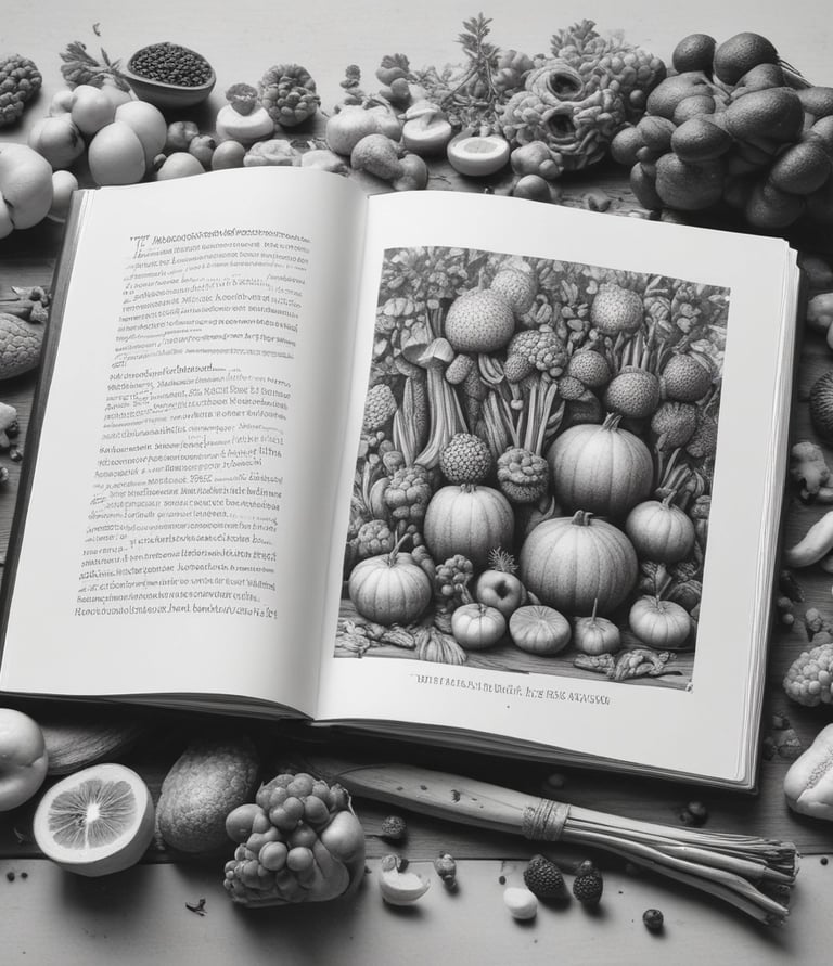 A lavish spread of assorted fruits displayed elegantly on a platter. The arrangement includes sliced watermelon, oranges, strawberries, grapes, and blueberries. Silver tongs rest on the platter, and a backdrop of soft-focus twinkling lights creates a warm and festive atmosphere. A bouquet of white flowers in a tall vase adds a touch of elegance to the scene.