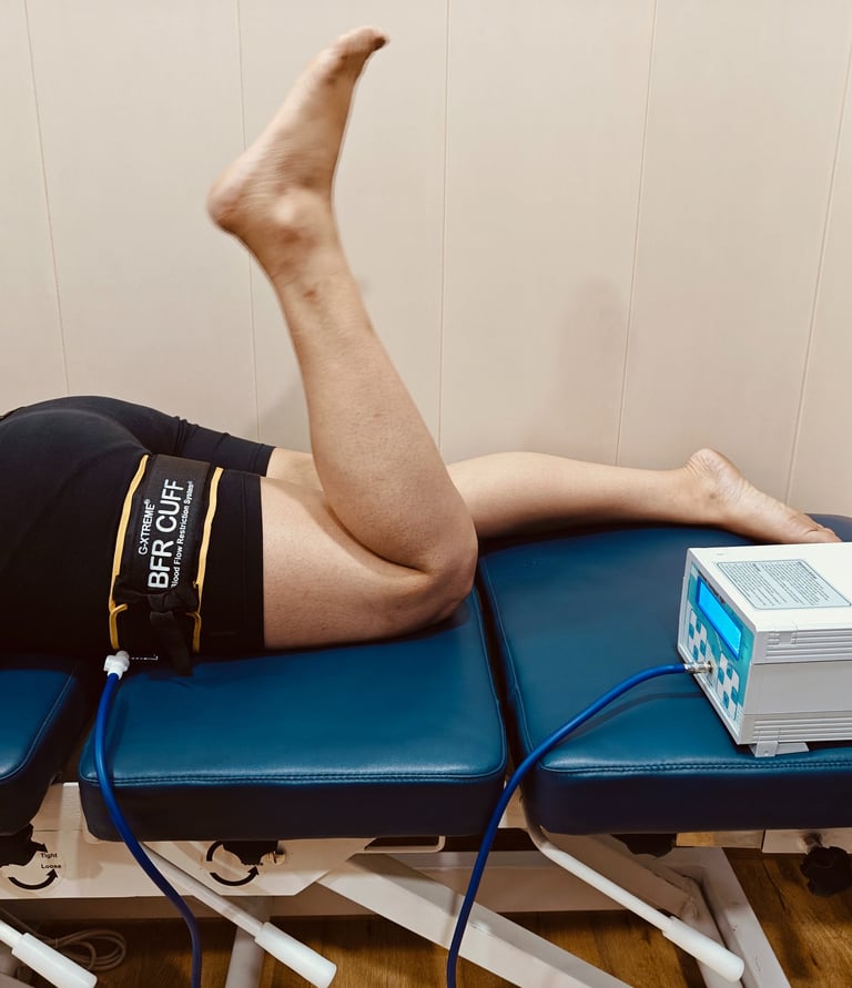 BFR training for ACL rehab At Galena