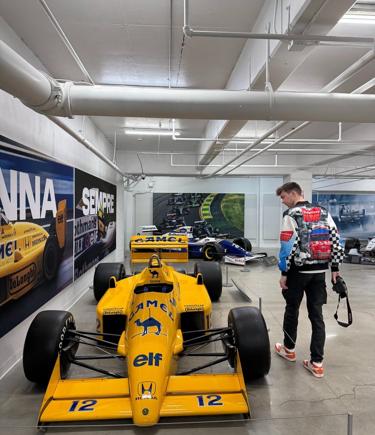 Motorsport Photography open wheeled yellow F1 car.