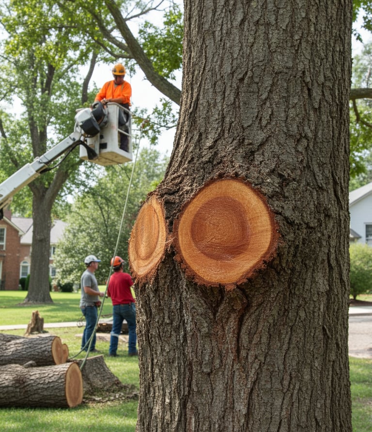 Guilmer Tree Services team providing expert tree care in Annandale, VA, preserving tree health
