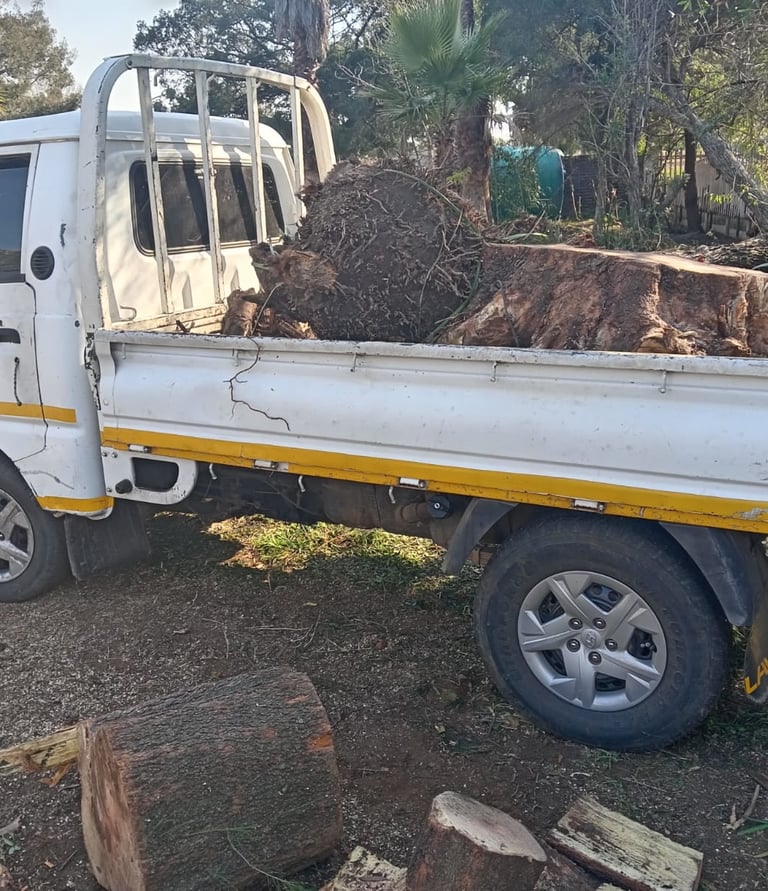 Truck hire for garden refuse and rubble removal 