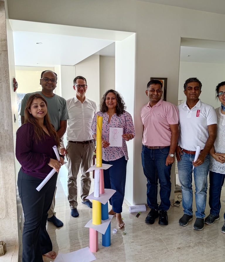 Leadership activity during an Auctus Learning workshop