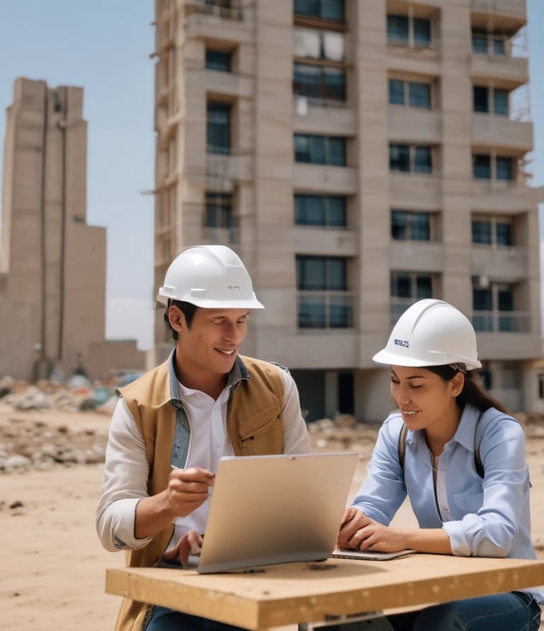 Team of professionals collaborating in a modern office environment.
