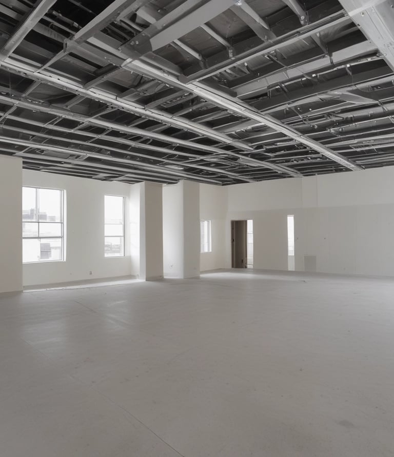 Close-up of a perfectly finished drywall corner with smooth spackling.