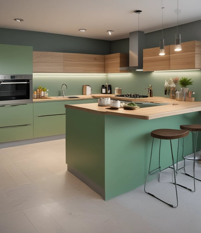 A completed modern building showcasing clean lines and sturdy craftsmanship under a clear sky.