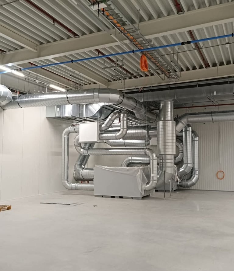 Variable Air Volume duct controller system installation