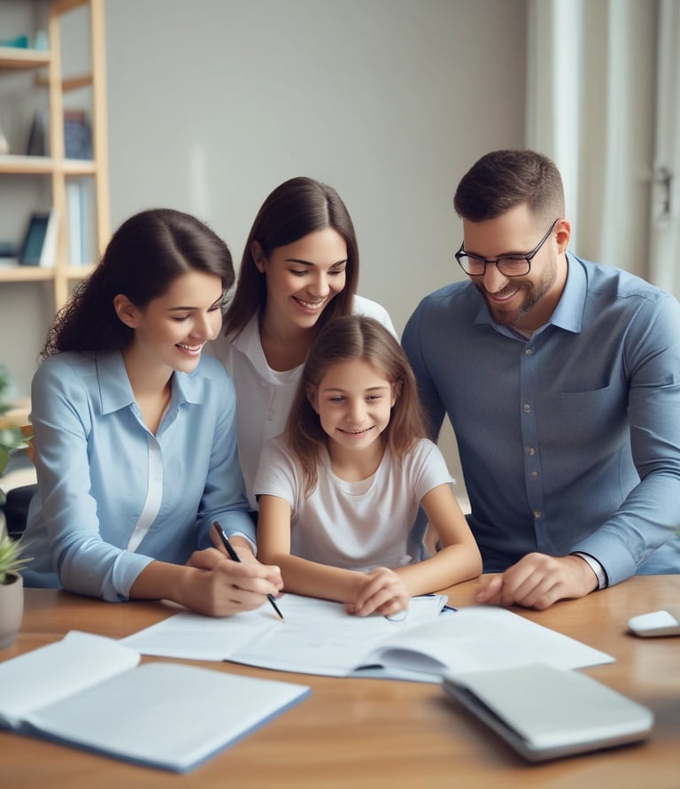 Close-up of a modern headset with AI voice waveforms glowing on a screen behind.