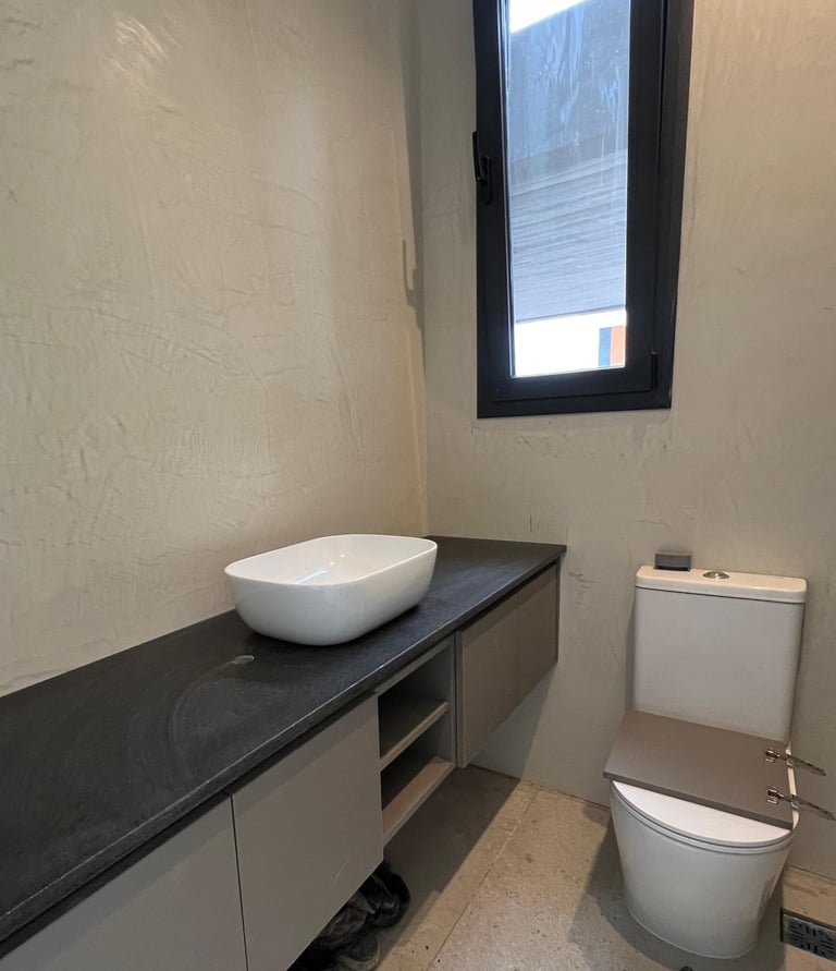 a bathroom with a sink and a toilet