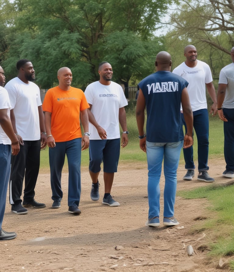 A mentor and mentee sharing a moment of connection and understanding in a community setting.