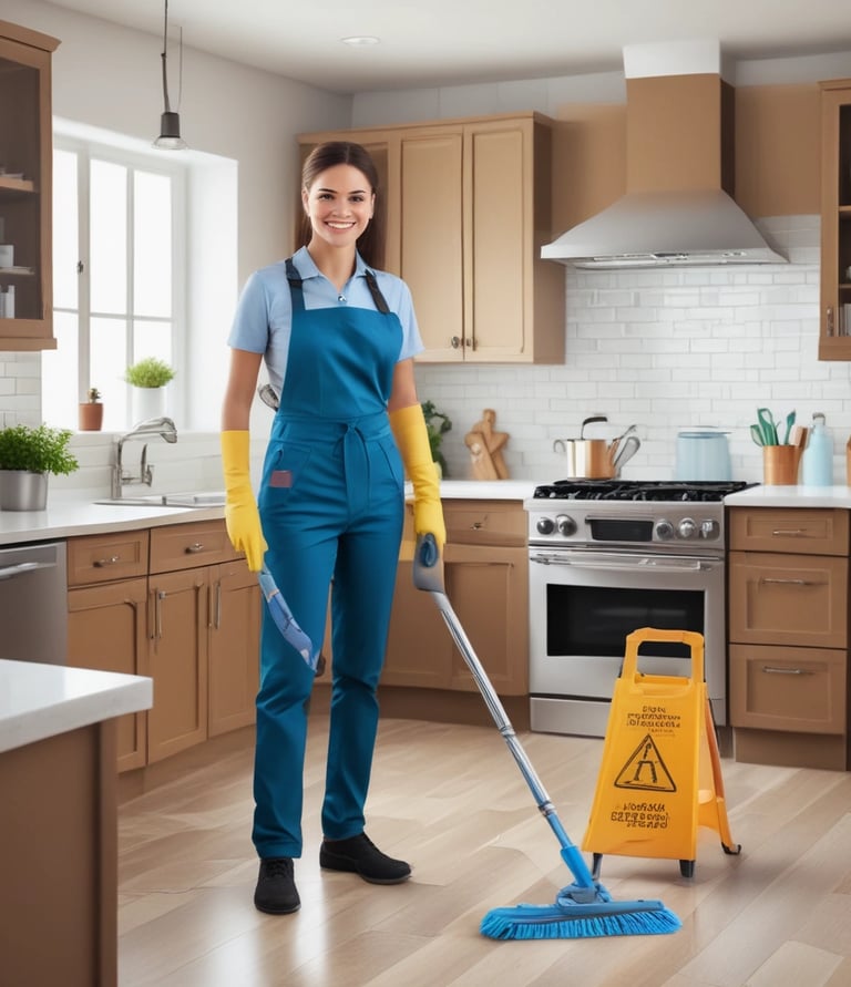 A user-friendly mobile app interface showcasing various household tasks and bids.